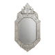 Venetian-style mirror with engraved floral decoration, mid-20th century.