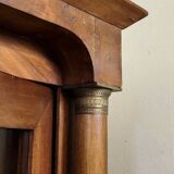 Empire mahogany three-door bookcase circa 1880-1900