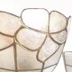 Trio of mother-of-pearl wall lamps