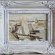 Marine painting wooden frame
