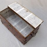 Vintage wood and metal chest