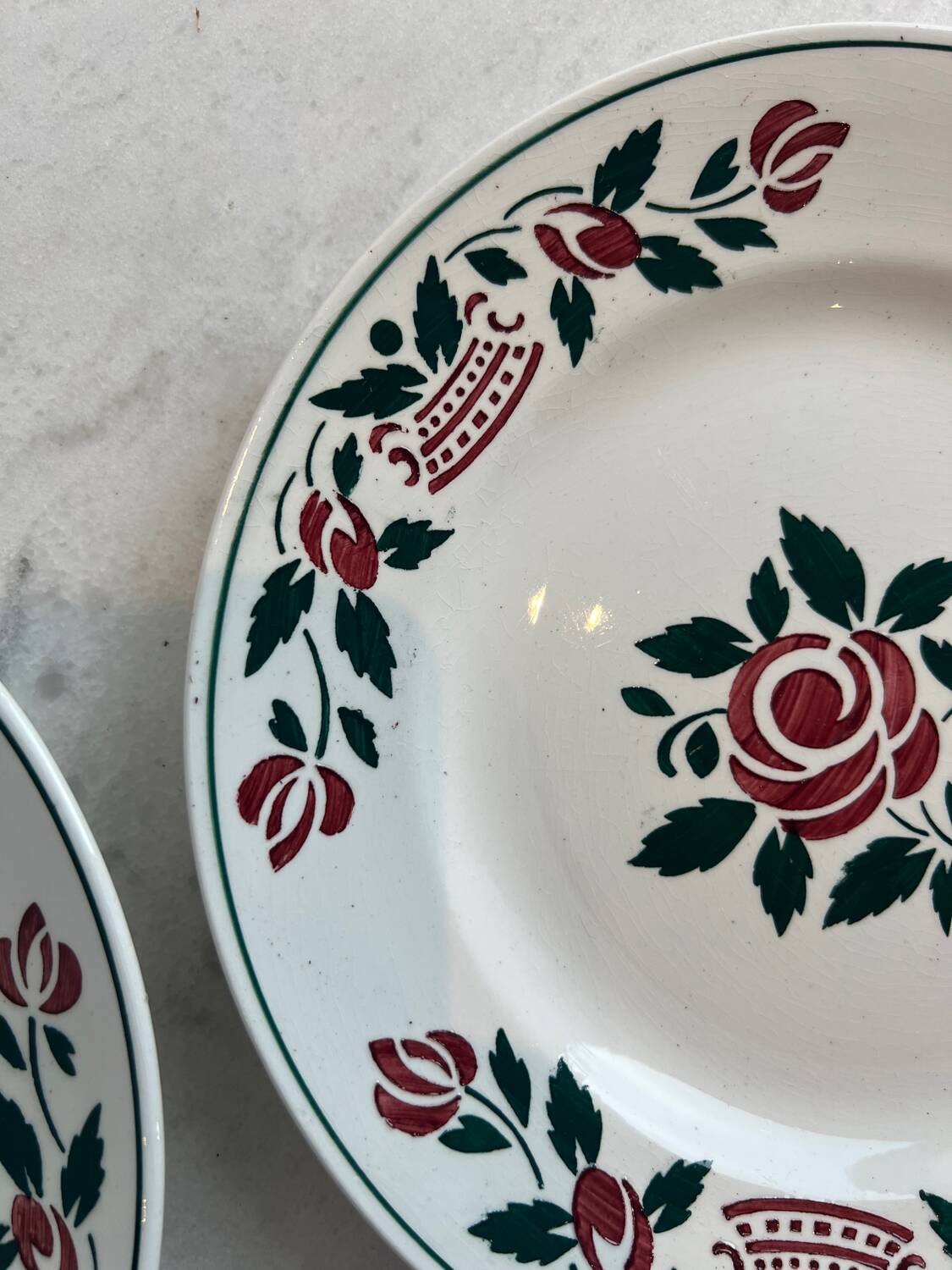 Deux assiettes plates Villeroy & Boch
