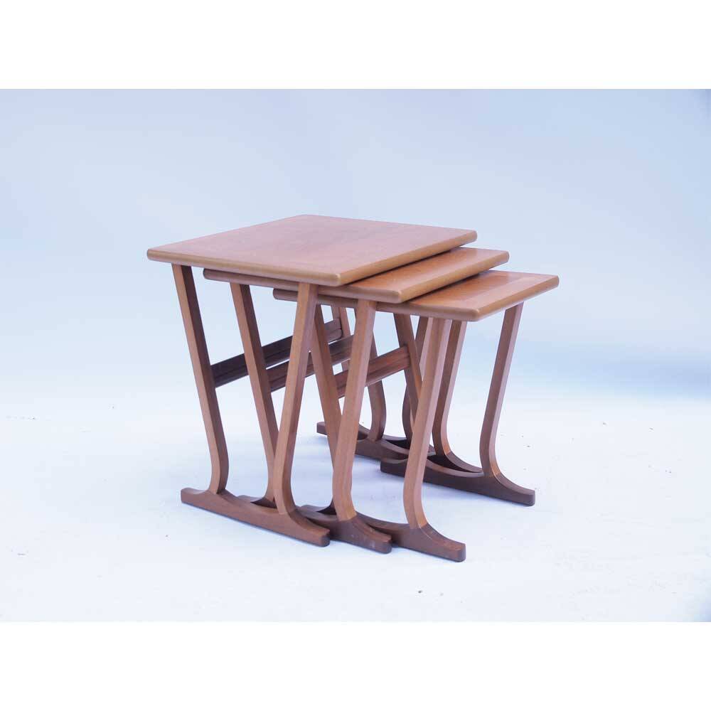 Scandi vintage nesting coffee tables