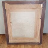 Carved wooden mirror