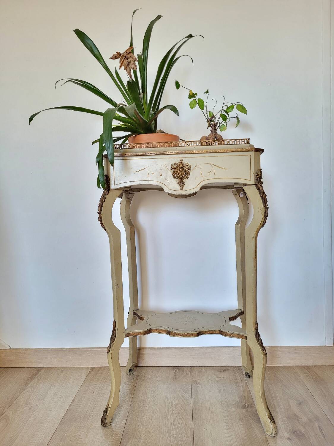 19th century lacquered wood work table