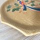 Poët Laval ceramic pie or cake dish with bird decoration