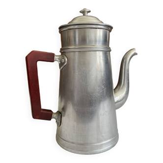 Ancienne cafetière en alu et bakélite