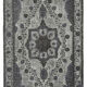 Hand-knotted carved anatolian 1970s 161 cm x 273 cm grey carpet