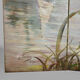 Post-impressionist painted screen by Charles Frechon, France, 1894