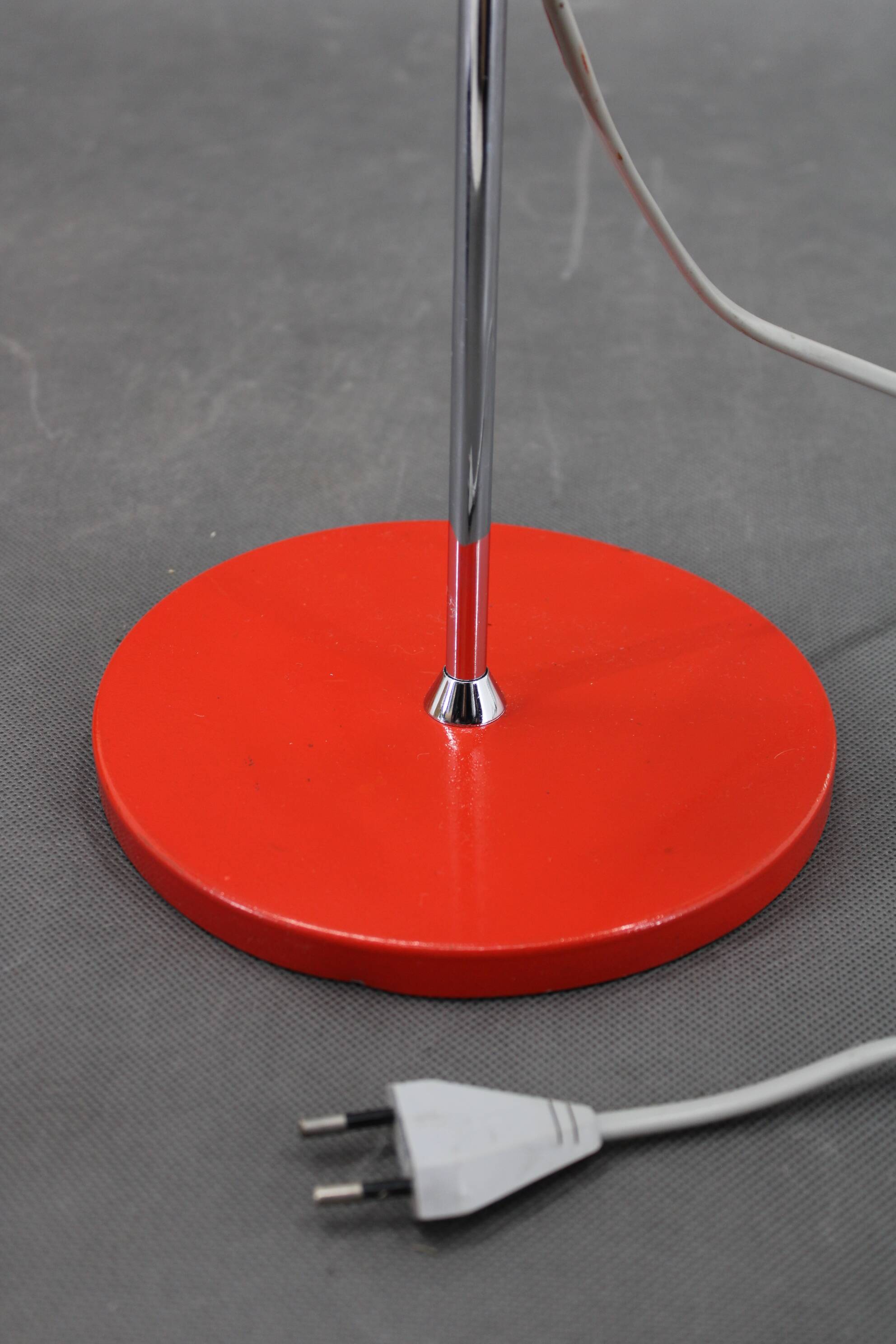 1960s Josef Hurka Red Desk Lamp for Napako , Czechoslovakia