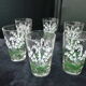 Set of 6 silkscreened cup glasses Souchon Neveusel