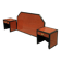 Headboard and bedside tables Pierre Vandel 1980