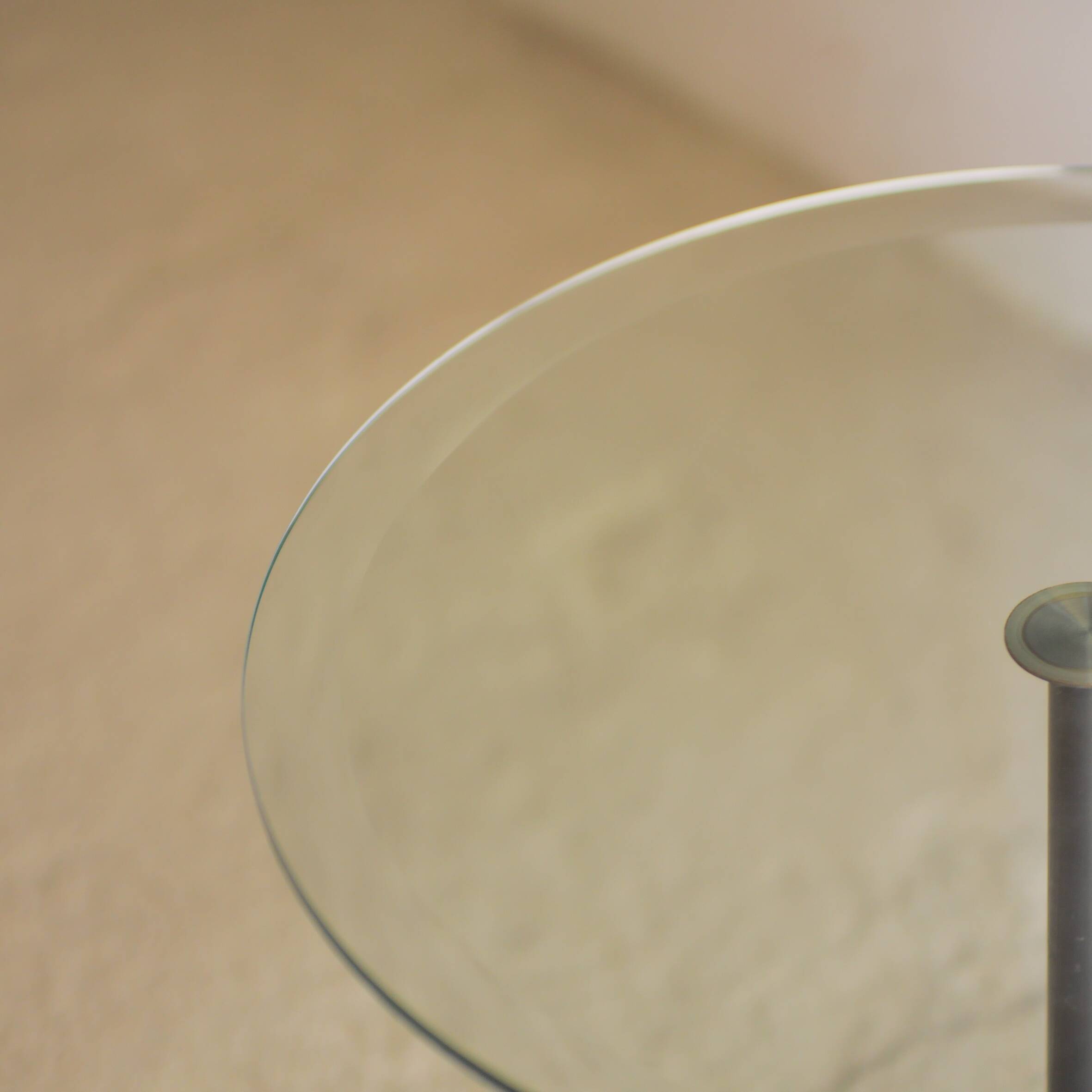 Modernist coffee table in marble and glass, Italy, 1980s