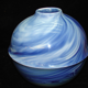 Tharaud Limoges Marbryne Blue Vase