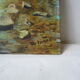 Old oil painting on cardboard signed
