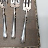 Set of dessert cutlery + 2 sugar tongs