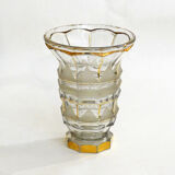 Art Deco vase with golden granite
