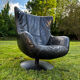 Fauteuil style egg chair et son ottoman