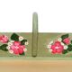 Hand-painted wooden picking basket