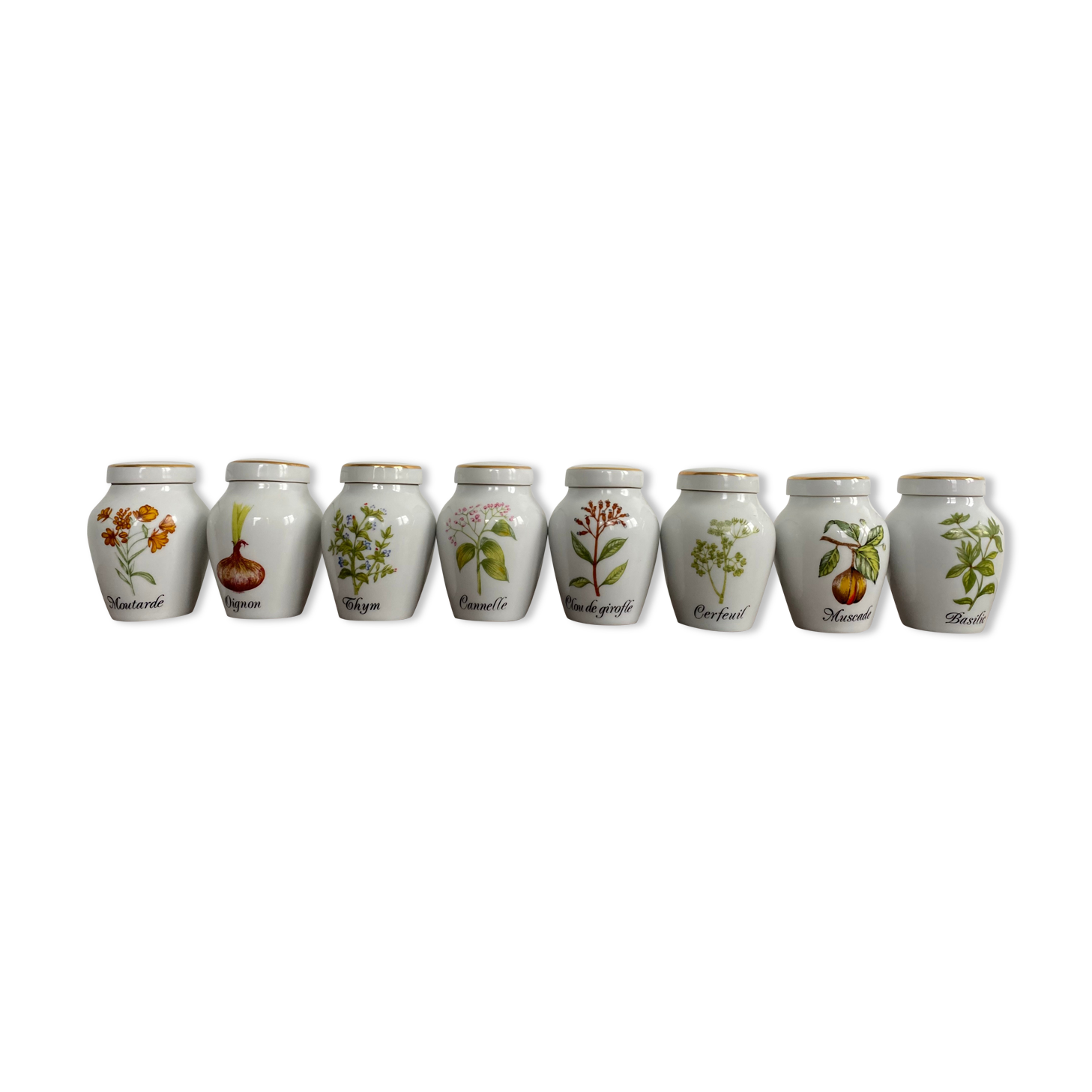 Ensemble de 8 pots à épices