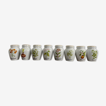 Set of 8 spice jars