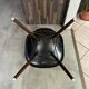 DSW chair, black fiber, black dowel, walnut, Eames, Herman Miller, vintage 1950
