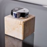 Brutalist lighter by Fratelli Mannelli, travertine, Italy, 1970