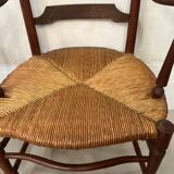 Provençal straw armchair from the 18th century
