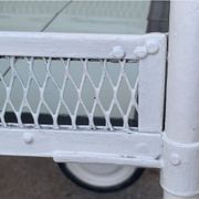 Vintage metal dessert trolley, openwork, 1950s.