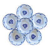 Antique Badonviller plates from the "Madelon" collection, hand-painted