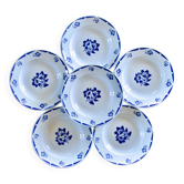 Antique Badonviller plates from the "Madelon" collection, hand-painted