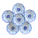 Antique Badonviller plates from the "Madelon" collection, hand-painted