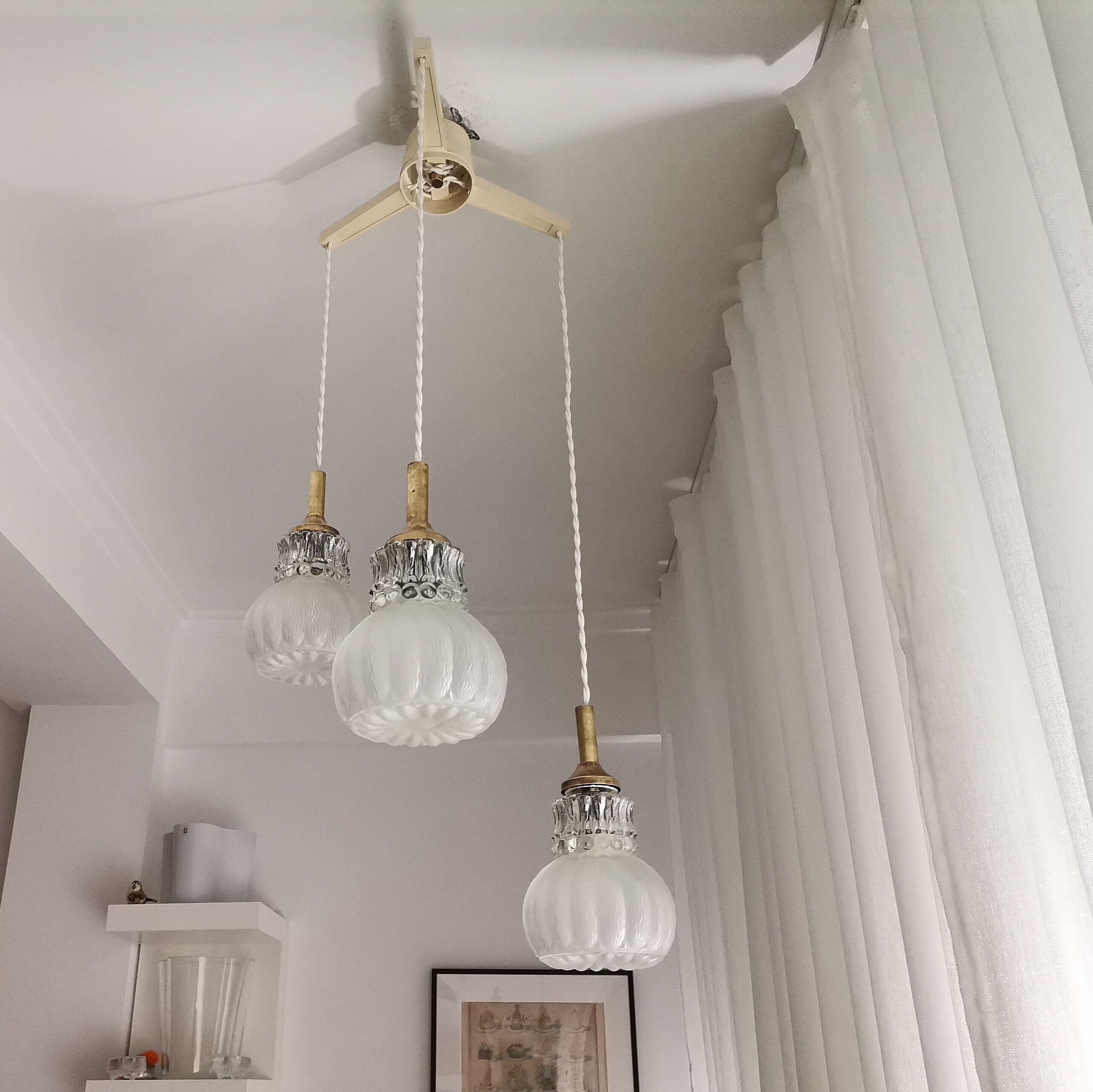 Vintage cascading chandelier hanging lamp