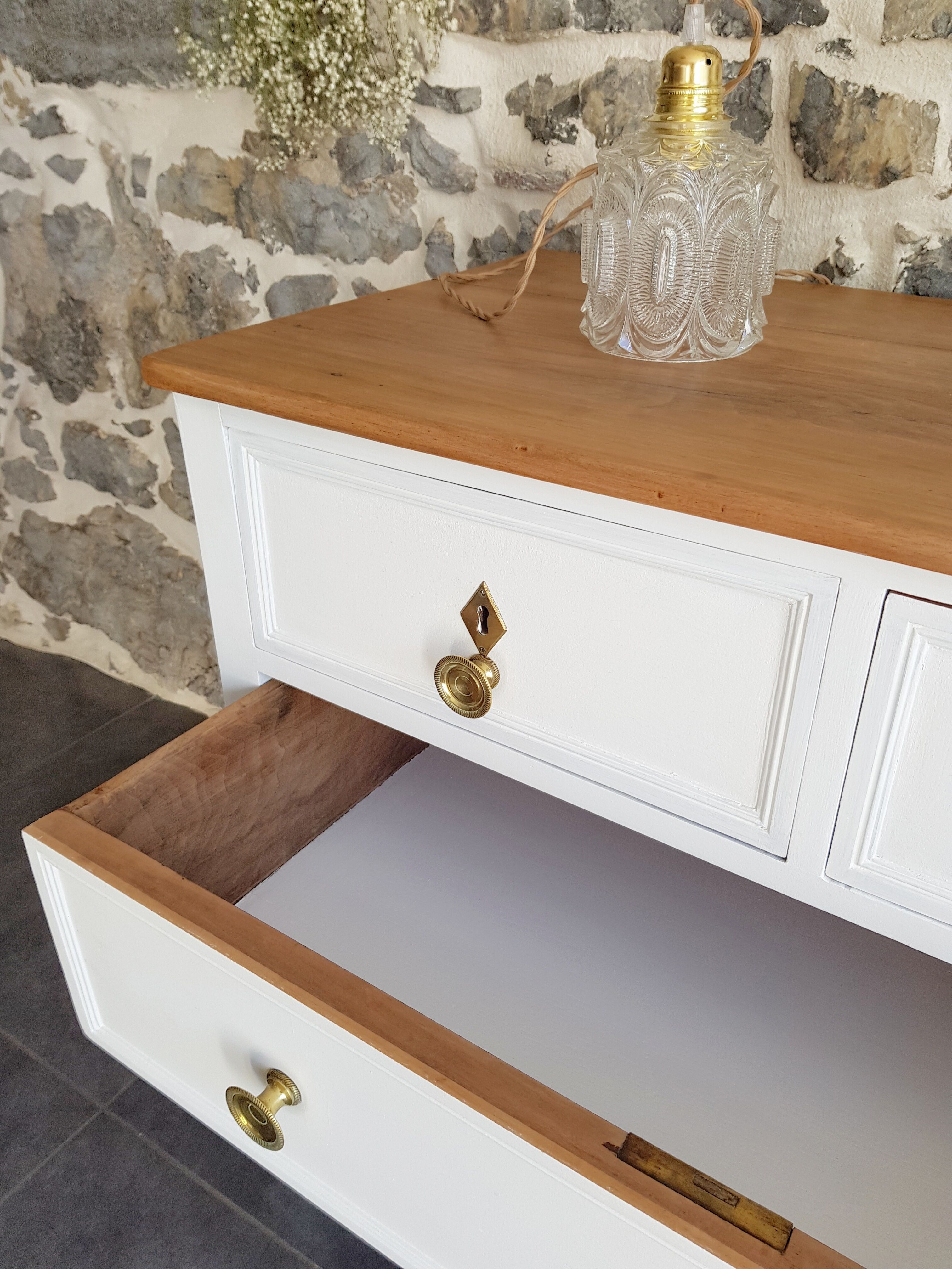 Redesigned wooden chest of drawers