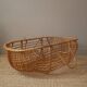 Moĩse rattan bassinet cradle, handcrafted, vintage wicker rattan