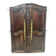 Ancienne paire de portes d'armoire en chene massif XVIII siècle