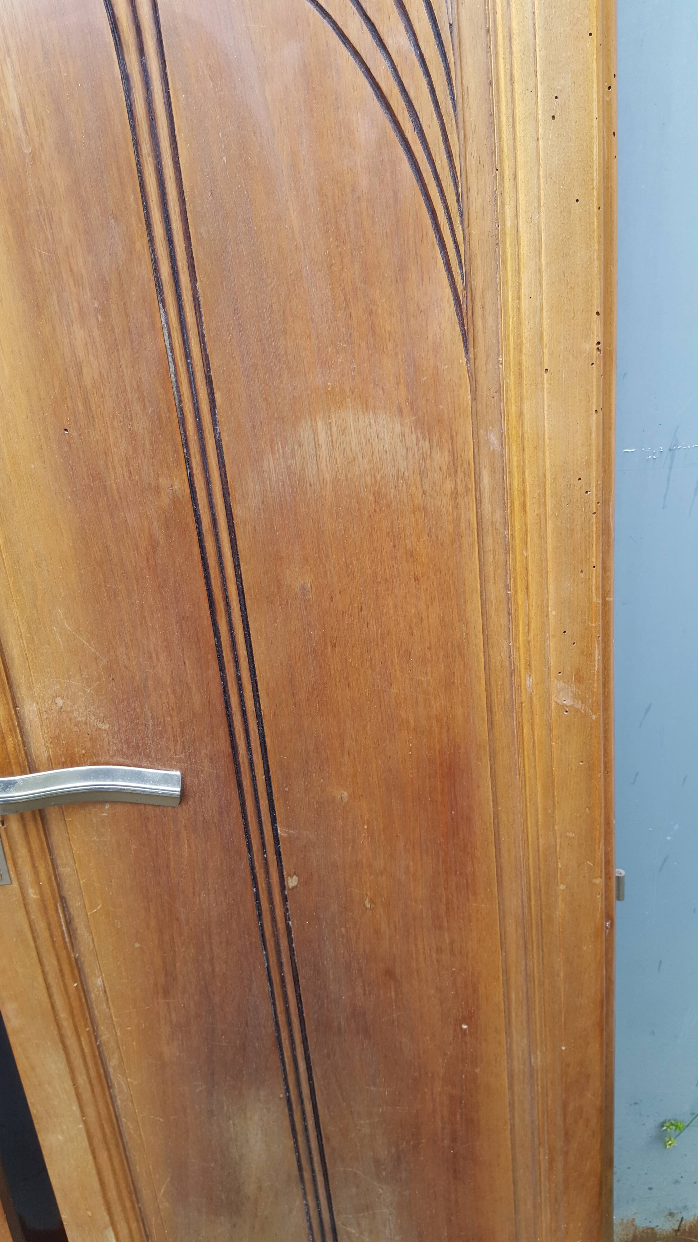 Pair of solid wood Art Deco doors