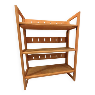 Bookseller's shelf in beech wood