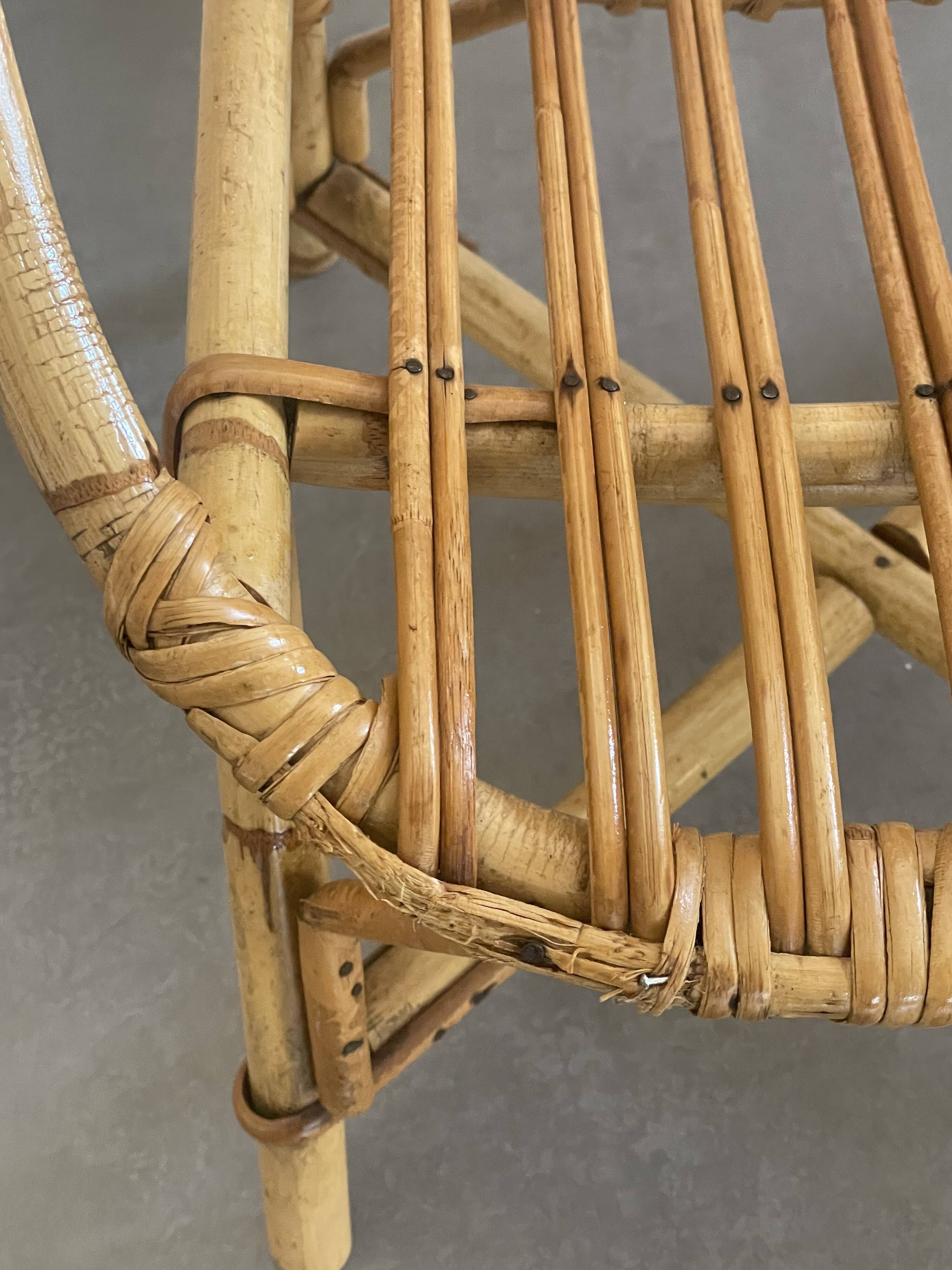 Fauteuil enfant en rotin