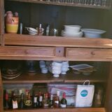 Buffet 2 corps en merisier XIX