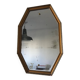 Vintage 1950 octagonal beveled mirror in gilded wood - 65 x 44 cm