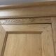 3-door solid oak wardrobe, detachable, sandblasted, wardrobe/lingerie.