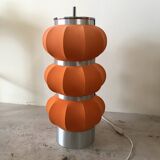 Orange and metal table lamp