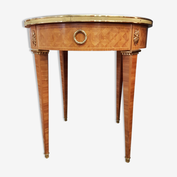 Gueridon style Louis XVI in marquetry