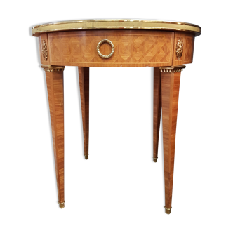 Gueridon style Louis XVI in marquetry