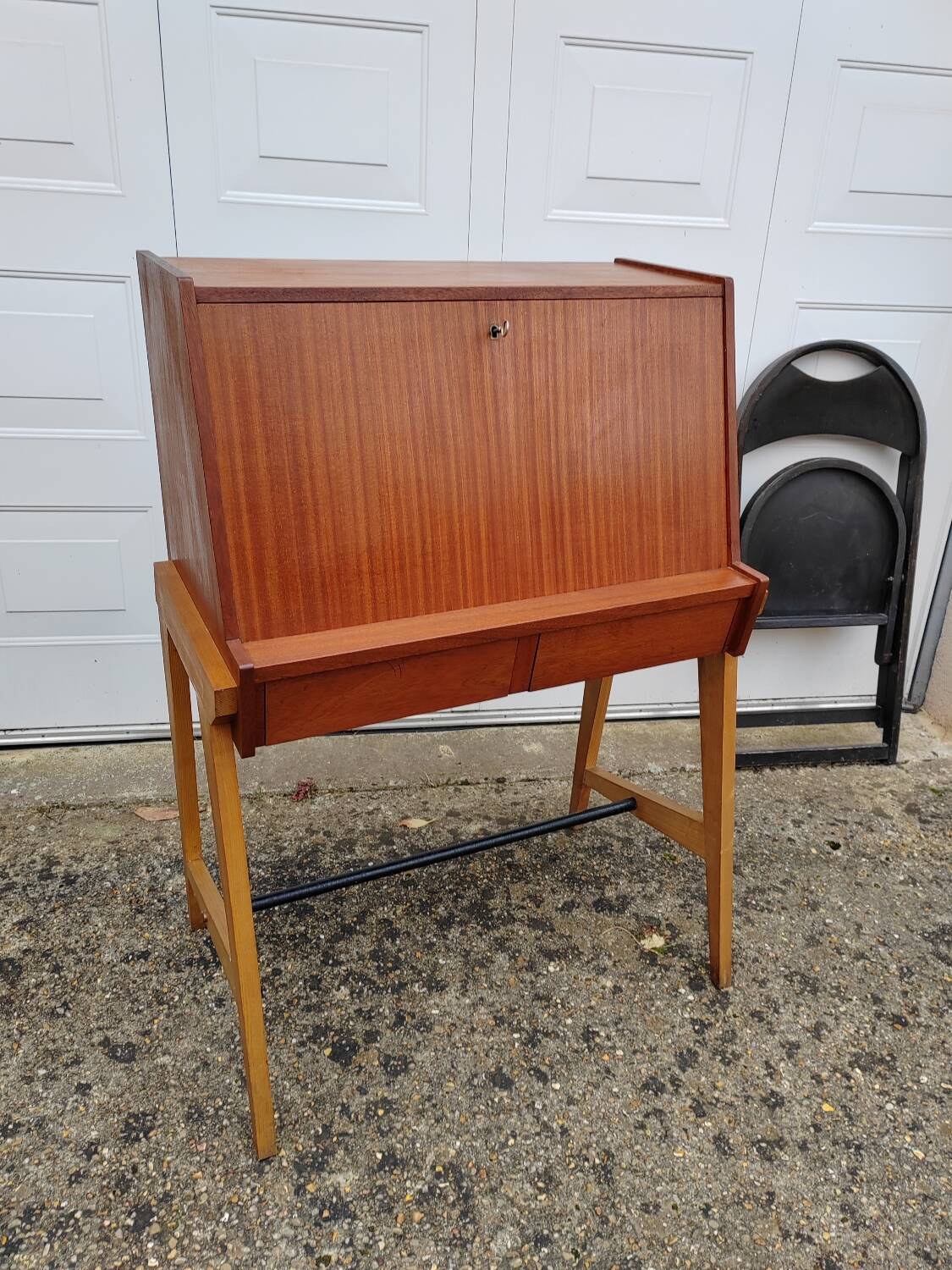 Scandinavian teak secretary