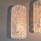 Pair of gilt brass and crystal sconces by Carl Fagerlund for Orrefors, 1960.