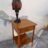 Old side table in merisier stamped