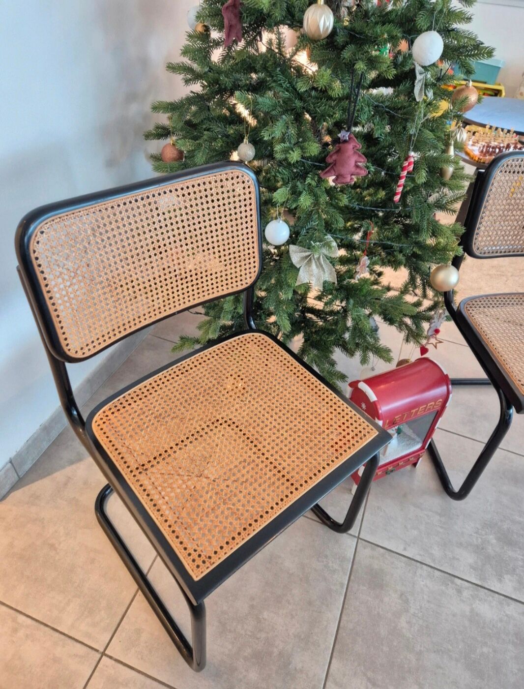 B32 Chair Marcel Breuer black beech (2 available)