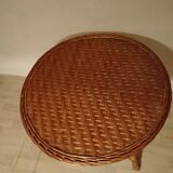 Round wicker table